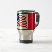 Patriotic Travel/Pendant US Flag Design 14 Oz. Reisebecher (VorderseiteRechts)