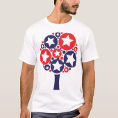 Patriotic Tree Mens T - Shirt (Vorderseite)