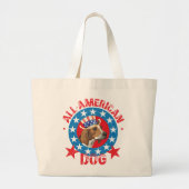 Patriotic Treeing Walker Jumbo Stoffbeutel (Vorne)