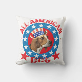 Patriotic Treeing Walker Kissen