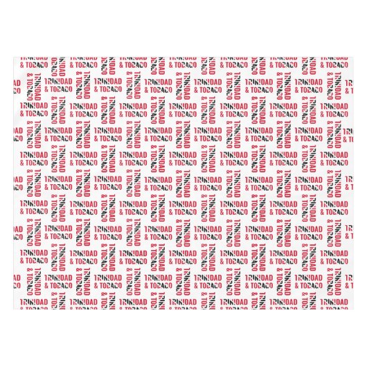 Patriotic TRINIDAD TOBAGO Tabletten Tischdecke (Vorderseite (Horizontal))