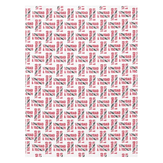 Patriotic TRINIDAD TOBAGO Tabletten Tischdecke (Vorderseite)