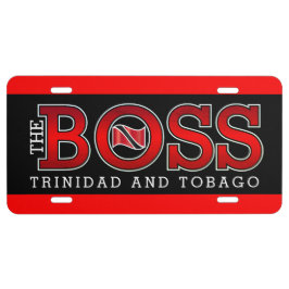 Patriotic Trinidad und Tobago Flag | BOSS auf BLAC US Nummernschild