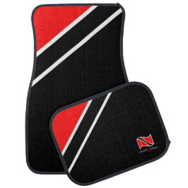 Patriotic Trinidad und Tobago Flag Red White Black Autofußmatte