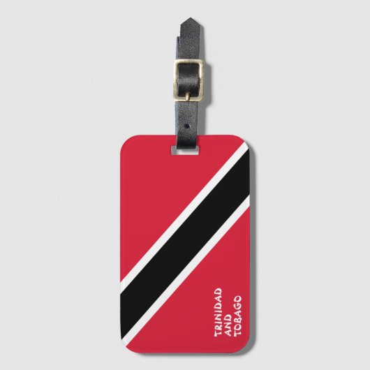 Patriotic, Trinidad und Tobago National Flag Gepäckanhänger (Vorderseite Vertikal)