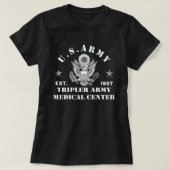 Patriotic Tripler Army Medical Centre Hawaii Hi Ar T-Shirt (Design vorne)