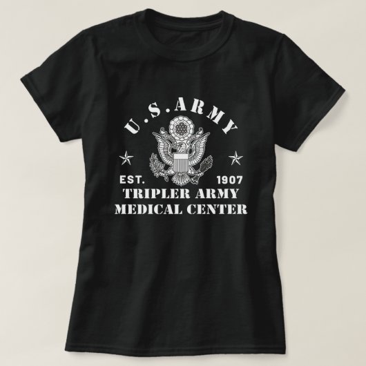 Patriotic Tripler Army Medical Centre Hawaii Hi Ar T-Shirt (Design vorne)
