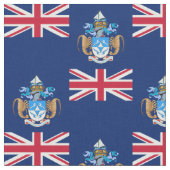 Patriotic Tristan da Cunha Flag Stoff (Nahaufnahme)