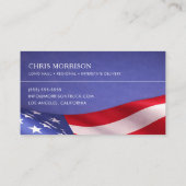 Patriotic Truck Driver Professional Visitenkarte (Rückseite)