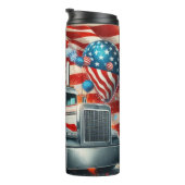 Patriotic Truck Feuerwerk Feier Thermosbecher (Nach rechts gedreht)