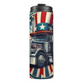 Patriotic Truck Uncle Sam Hat Thermosbecher (Vorderseite)
