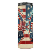 Patriotic Truck Uncle Sam Hat Thermosbecher (Rückseite)
