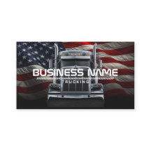 Patriotic Trucking - American Flag & Semi Truck