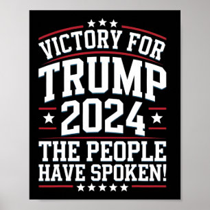 Patriotic Trump 2024 Siegesdesign für Unterstützer Poster