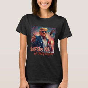 Patriotic Trump Fireworks Ließ den 4. Juli Begi T-Shirt