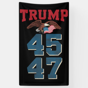 Patriotic Trump gewinnt 45 und 47 Sieger Trump Banner