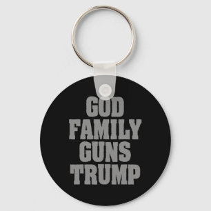 Patriotic Trump God Family Guns Trump Schlüsselanhänger