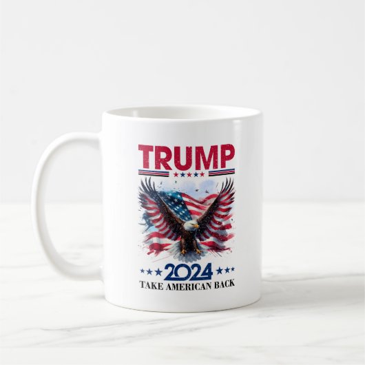 Patriotic Trump Kaffeetasse (Links)