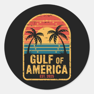 Patriotic Trump Palms Beach Vacation Golf von USA Runder Aufkleber
