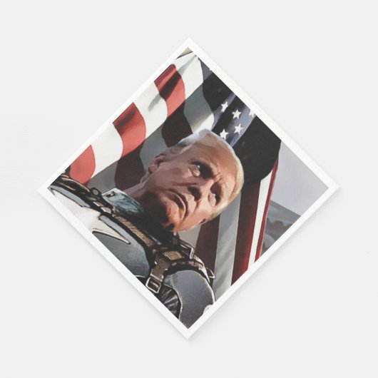 Patriotic Trump Serviette (Ecke)