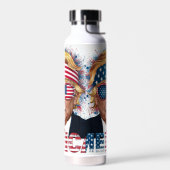 Patriotic Trump Trinkflasche (Links)