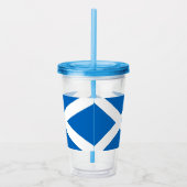 Patriotic Tumbler mit der Flagge Schottlands Acryltrinkbecher (Rechts)