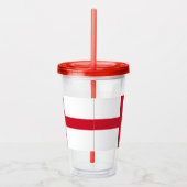 Patriotic Tumbler mit Flagge von England Acryltrinkbecher (Rechts)