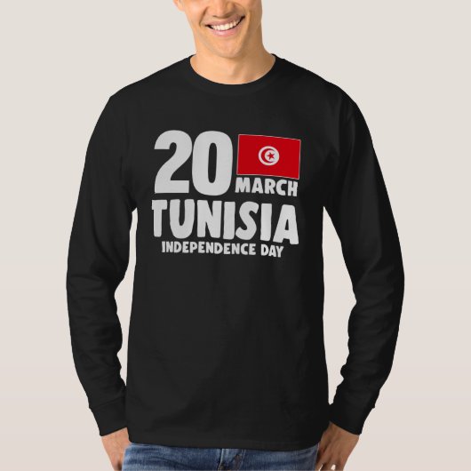 Patriotic Tunisia Flag Tunisian Independence Day T-Shirt (Vorderseite)