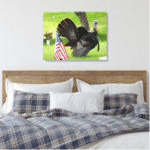 Patriotic Turkey Strut Leinwanddruck (Insitu (Schlafzimmer))