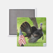 Patriotic Turkey Strut Magnet (Vorderseite/Rückseite)