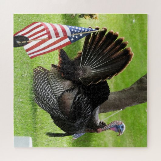 Patriotic Turkey Strut Puzzle (Horizontal)