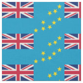 Patriotic Tuvalu Flag Stoff (Nahaufnahme)