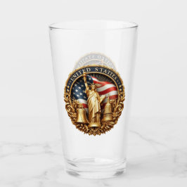Patriotic Type Of Drinking Glass Glas