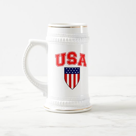 Patriotic U.S. Bierglas (Links)