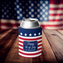 Patriotic U.S. Flag Happy 4. Juli Familienname