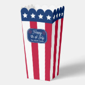Patriotic U.S. Flag Happy 4. Juli Familienname Geschenkschachtel (Vorderseite)