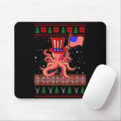 Patriotic Ugly Christmas Sweater Women Kids Men Mousepad (Mit Mouse)
