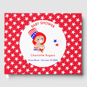 Patriotic Uncle Sam American Baby Personalisiert Gästebuch
