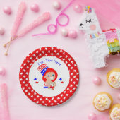 Patriotic Uncle Sam American Baby Personalisiert Pappteller (Party)