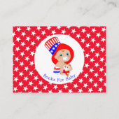 Patriotic Uncle Sam American Books for Baby Begleitkarte (Rückseite)