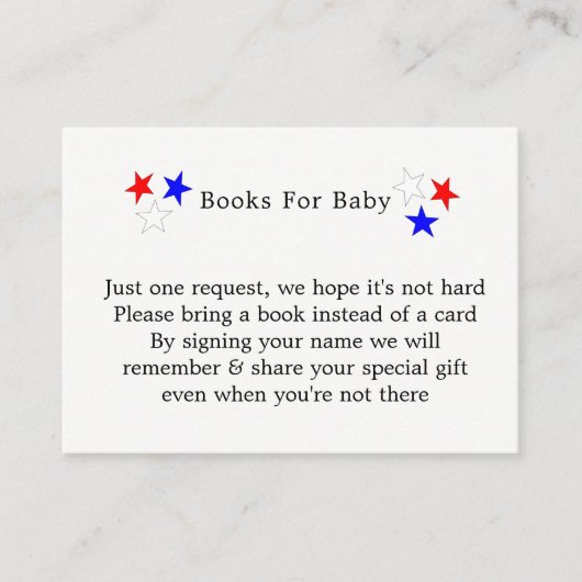 Patriotic Uncle Sam American Books for Baby Begleitkarte (Vorderseite)