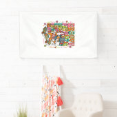 Patriotic Uncle Sam Cat Retro Typography T-Shirt ( Banner (Insitu)