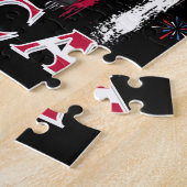 Patriotic Uncle Sam Dabbing 4. Juli Puzzle (Seite)