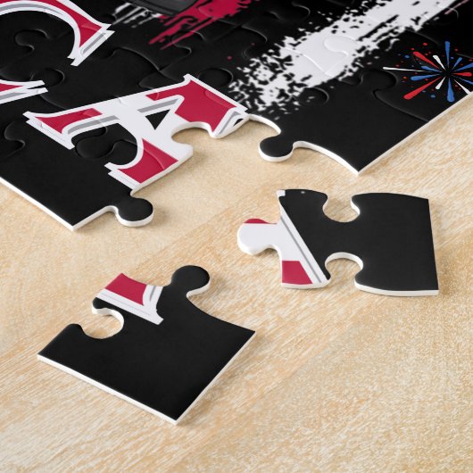 Patriotic Uncle Sam Dabbing 4. Juli Puzzle (Seite)