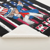 Patriotic Uncle Sam Dabbing 4. Juli Sherpadecke (3/4)