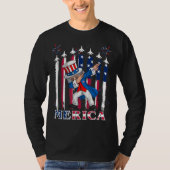 Patriotic Uncle Sam Dabbing 4. Juli T-Shirt (Vorderseite)
