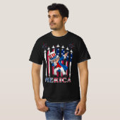 Patriotic Uncle Sam Dabbing 4. Juli T-Shirt (Vorne ganz)