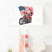 Patriotic Uncle Sam Motorcycle Banner (Insitu)