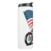 Patriotic Uncle Sam Motorcycle Thermosbecher (Nach links gedreht)