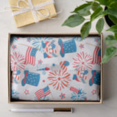 Patriotic Uncle Sam Musterpapier Seidenpapier (Geschenk)